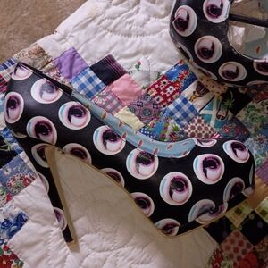 Iron fist High Heels Eye Balls Goth Punk Retro  stiletto Platform Pin Up 10